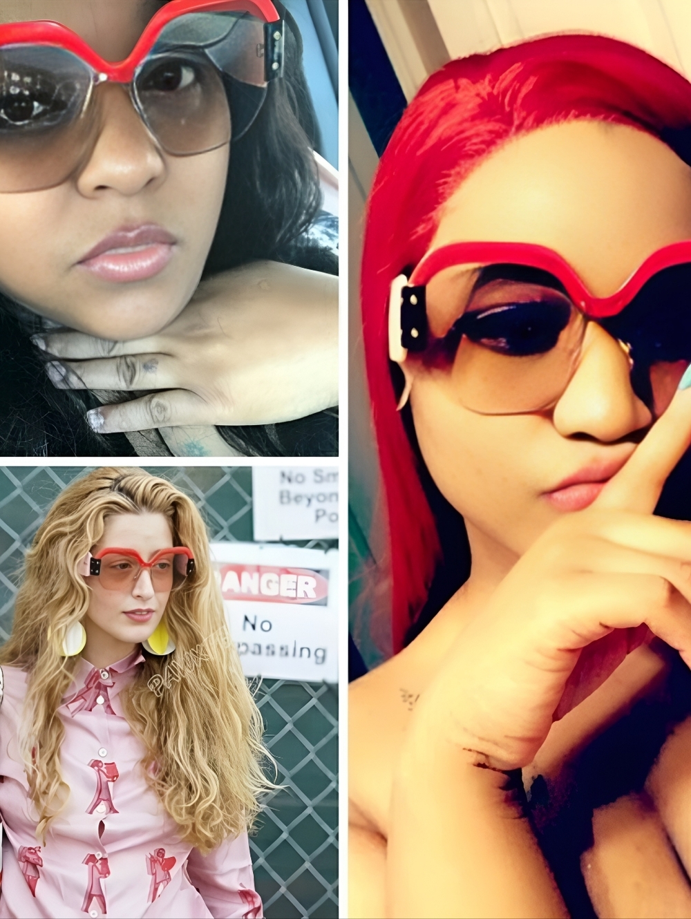 💋OVERSIZED RIMLESS SUNGLASSES!!!